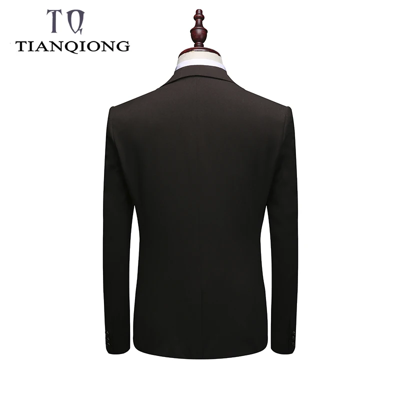 Элегантные Роскошные Мужские 2019 Slim Fit костюмы с брюками двубортные обтягивающие