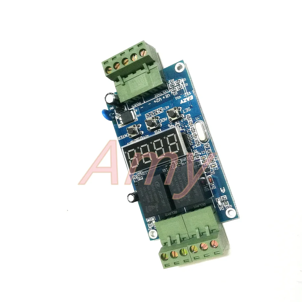 Dual Programmable time relay board / 2-way voltage detection control trigger cycle timer turns off | Электронные компоненты и