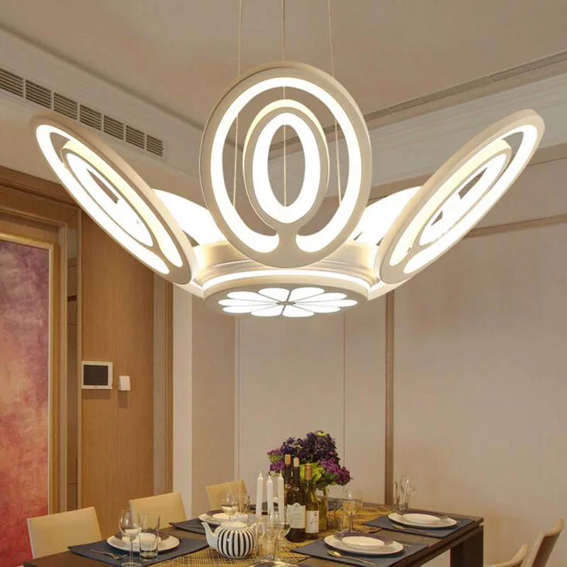 Современная простая столовая люстра led Ресторан гостиная из кованого железа