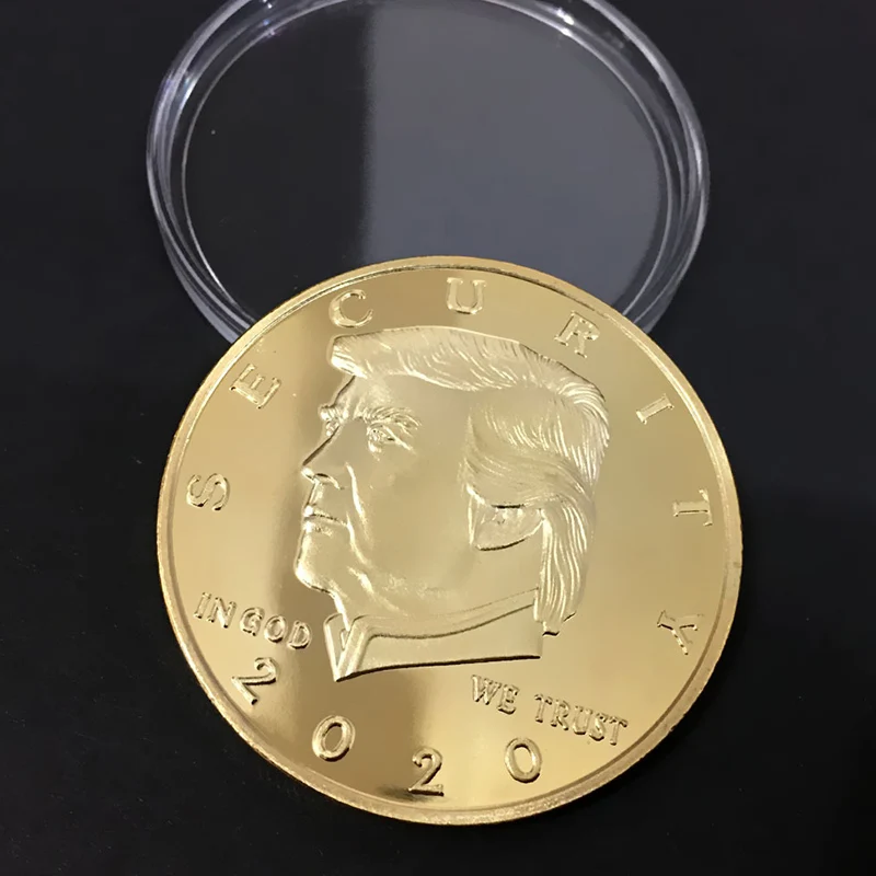 Дональд Джей. Трамп 2020 сохранить Америку Великий коммандер Золотой вызов монета