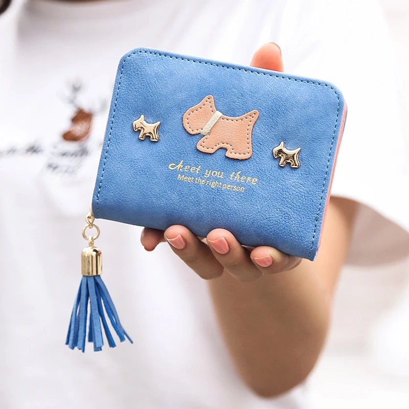 Women Wallet Female Lady Cute Puppy Short Small Ladies Purse | Багаж и сумки