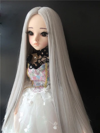 picture colors Специальная цена Новое поступление 1/8 Bjd парик высокая температура прямой Bjd парик SD для парик для куклы много можно выбрать - Цвет: picture colors