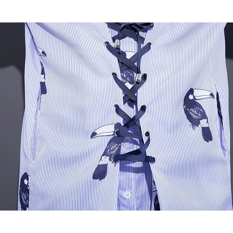 Новинка 2017 года Прибытие Лето дятел платья с принтом женские полосатые личности