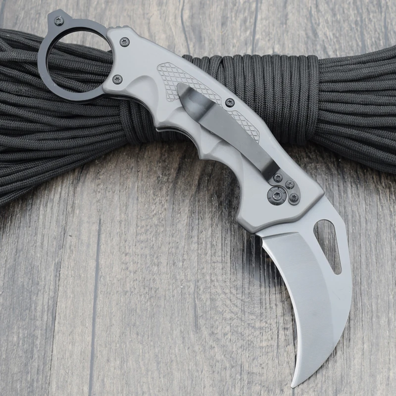 Коготь Karambit Нож Выживания ЛИСА Складной 5CR15MOV Стальное Лезвие Ножи Охота