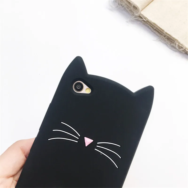 3D, милый рисунок кота, мягкий силиконовый чехол для OPPO A3S A5 A83 A79 A73 A59 A57 A39 R9 R9S R11 R11S плюс R15 R17 F1S F3 F5 F7 F9 чехол