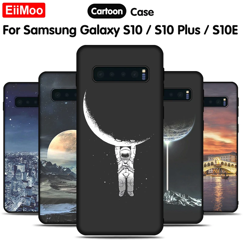 Чехол EiiMoo с 3D рисунком для Samsung Galaxy S10 S10e S10Plus мягкий силиконовый чехол Plus 5G E
