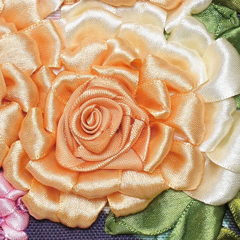 3D Набор для вышивки лентами Цветочная вышивка комплект рукоделие крестом наборы