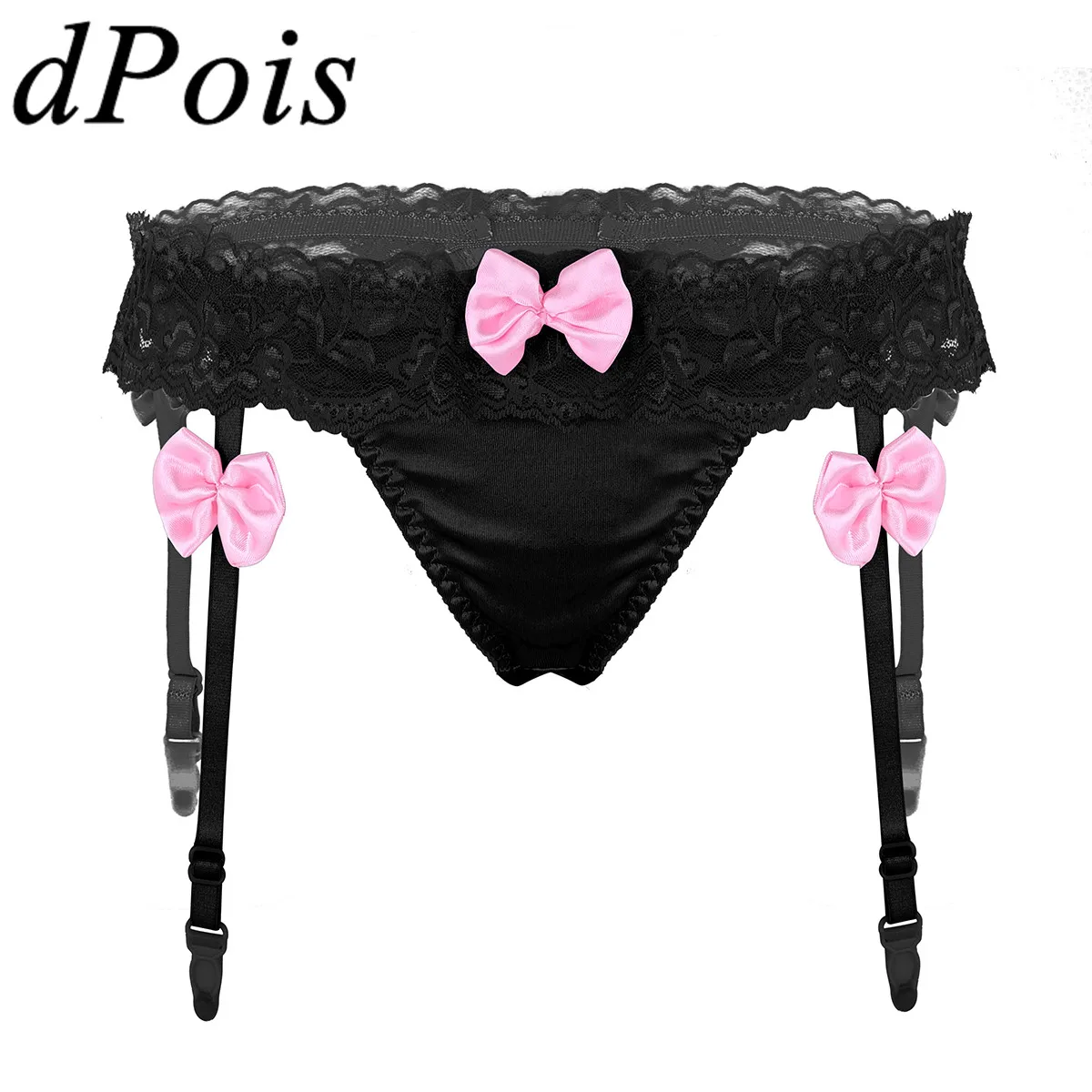 Женское гладкое мягкое нижнее белье с низкой посадкой оборками и кружевным