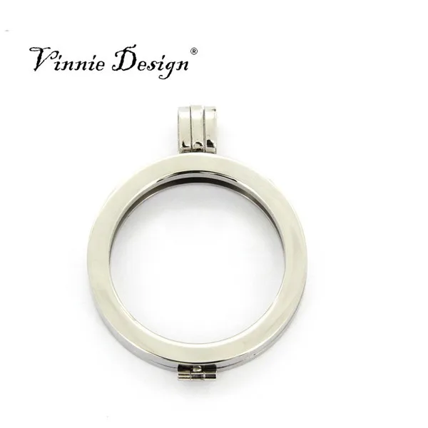Простая монетница Vinnie Design из нержавеющей стали размером 35 мм подходит для