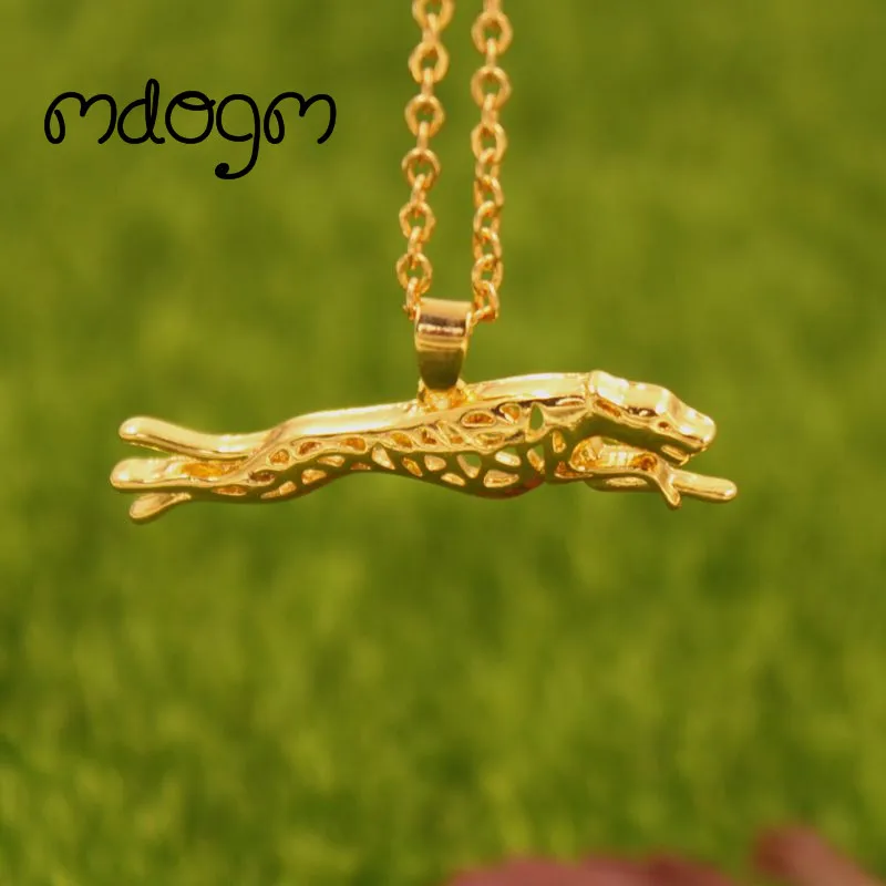 Ожерелье Greyhound Teddy с подвеской в виде собаки ювелирное изделие золотым и
