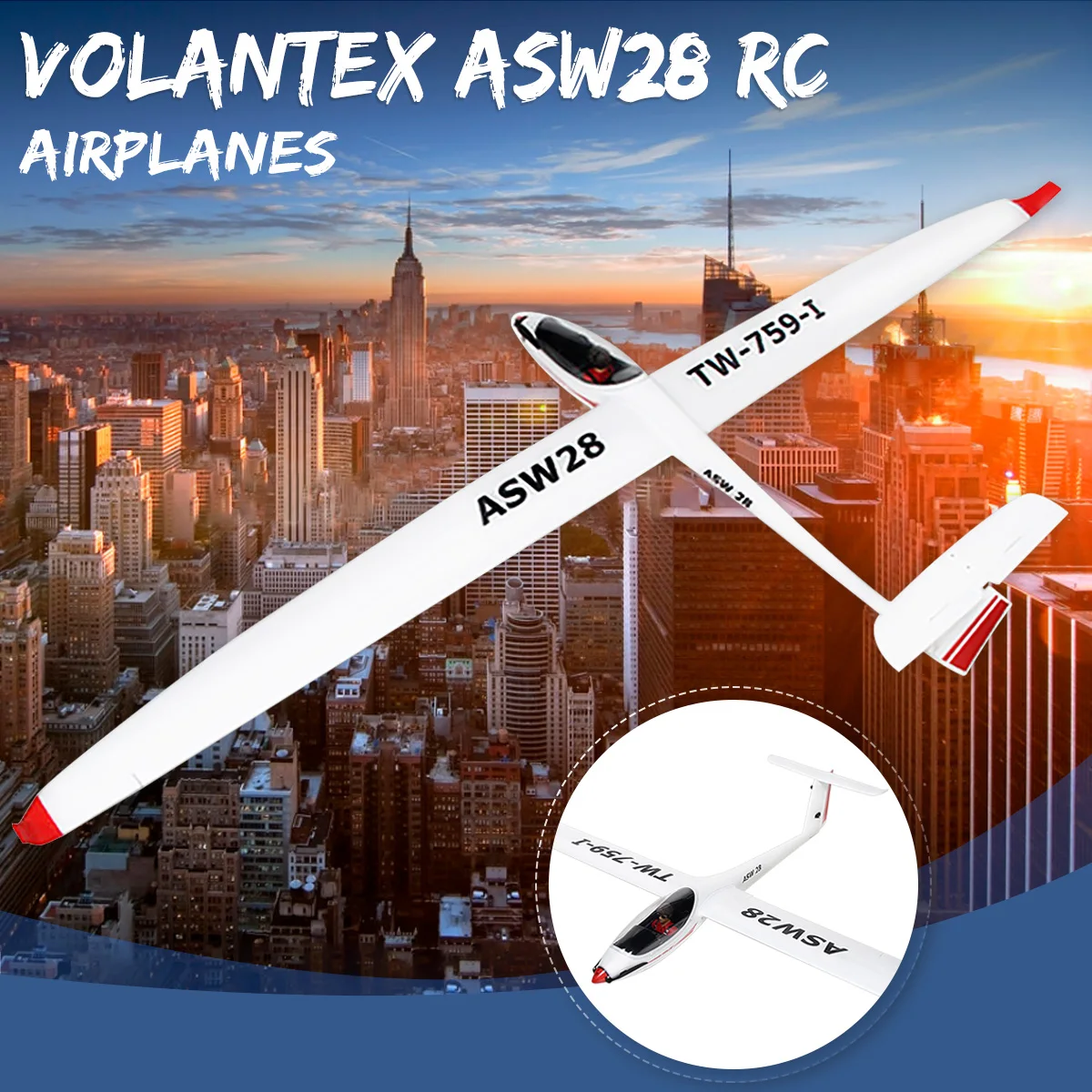 Volantex ASW28 ASW-28 2540 мм размах крыльев EPO парусник RC самолет PNP самолет игрушки на открытом воздухе модели дистанционного управления
