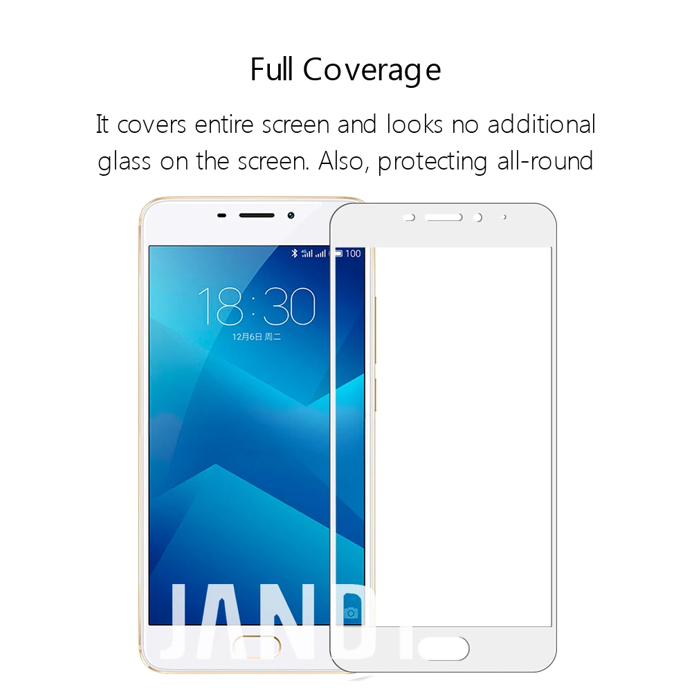 Для Meizu meilan M5 note 5 Screen Protector Закаленное Стекло полный охват корпус дружественных