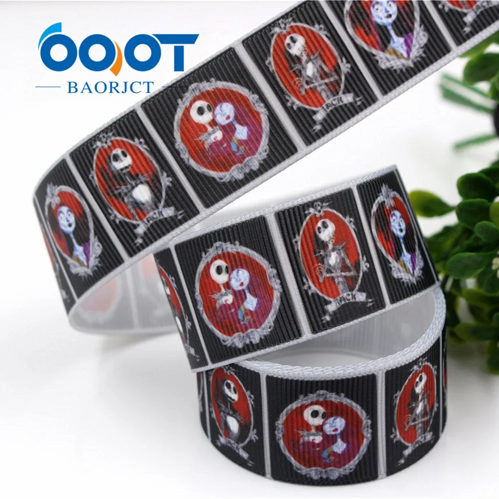 OOOT BAORJCT G 18927 1254 25 мм 10 ярдов ленты с изображением Хэллоуина Термальность печатным