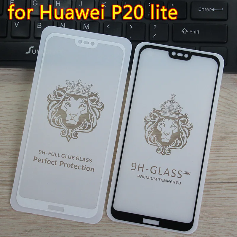 Для Huawei P20 Lite две сильные Закаленное стекло пленка 9H 2.5D полное покрытие протектор