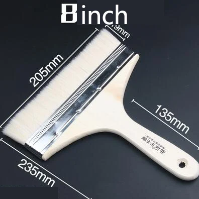 8 inch 1/2/3/4/5/6/8 дюймов для барбекю с деревянной ручкой наметка масляная кисточка для барбекю Пособия по кулинарии аксессуары щетины щетки Кухня гаджеты Инструменты на открытом воздухе - Цвет: 8 inch