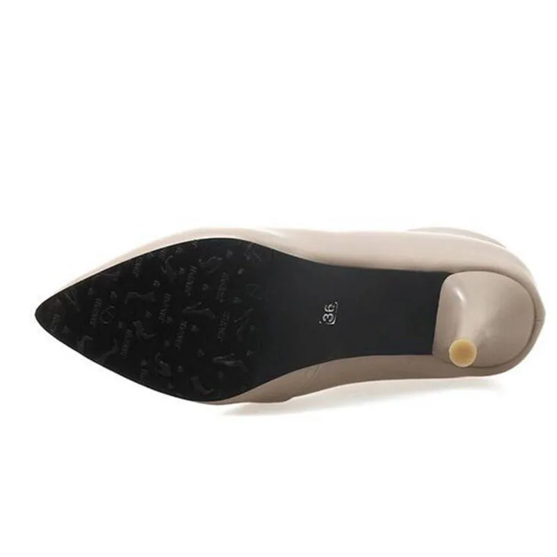 Женские весенние ботильоны с острым носком и глубоким v образным вырезом осенние