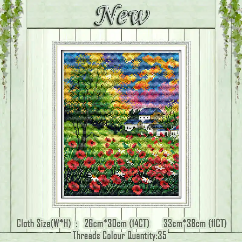 Beautiful Flowers 1 Красивые цветы декор живопись NKF Счетный напечатанный на холсте DMC 11CT 14CT наборы DIY Вышивка крестиком набор для рукоделия - Цвет: Beautiful Flowers 1