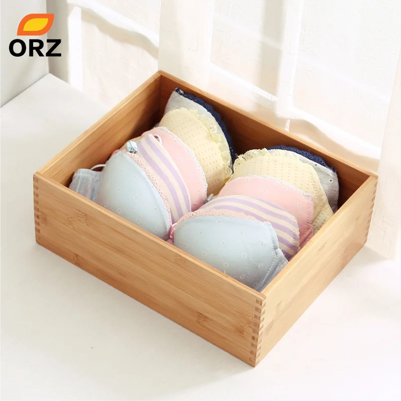 ORZ бамбуковая коробка для хранения одежды бюстгальтер нижнее белье носок