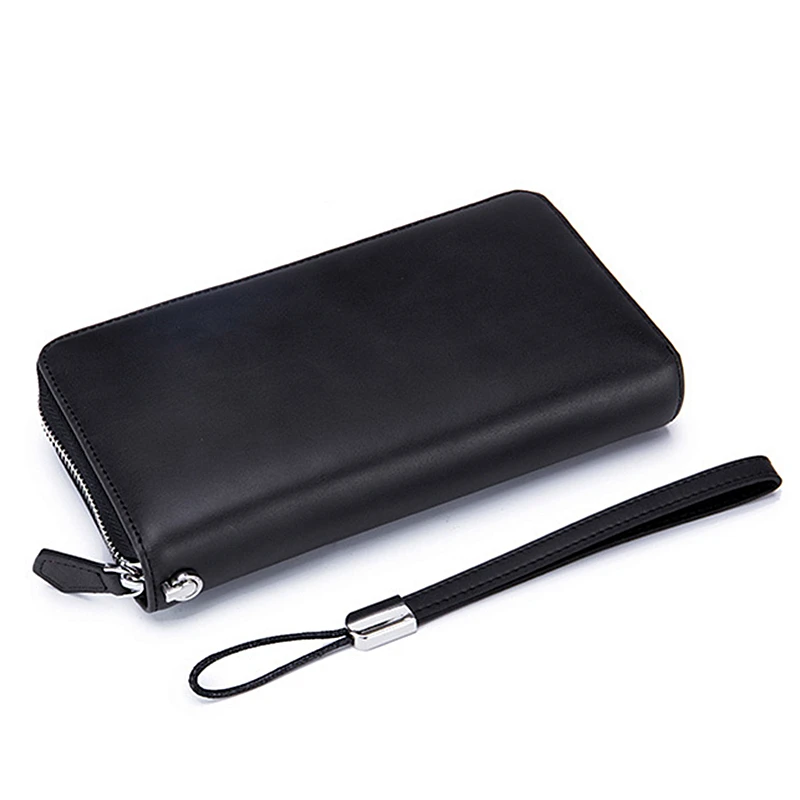 SOUTH GOOSE Fashion Leather Wallets Men RFID Anti Theft Business Long Clutch Wallets Women Large Capacity Travel Passport Purse
