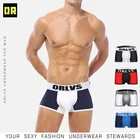 ORLVS Мужское нижнее белье, мужские боксеры, сексуальное мужское нижнее белье, трусы-боксеры для геев, хлопковые короткие мягкие трусы, дышащие удобные боксеры