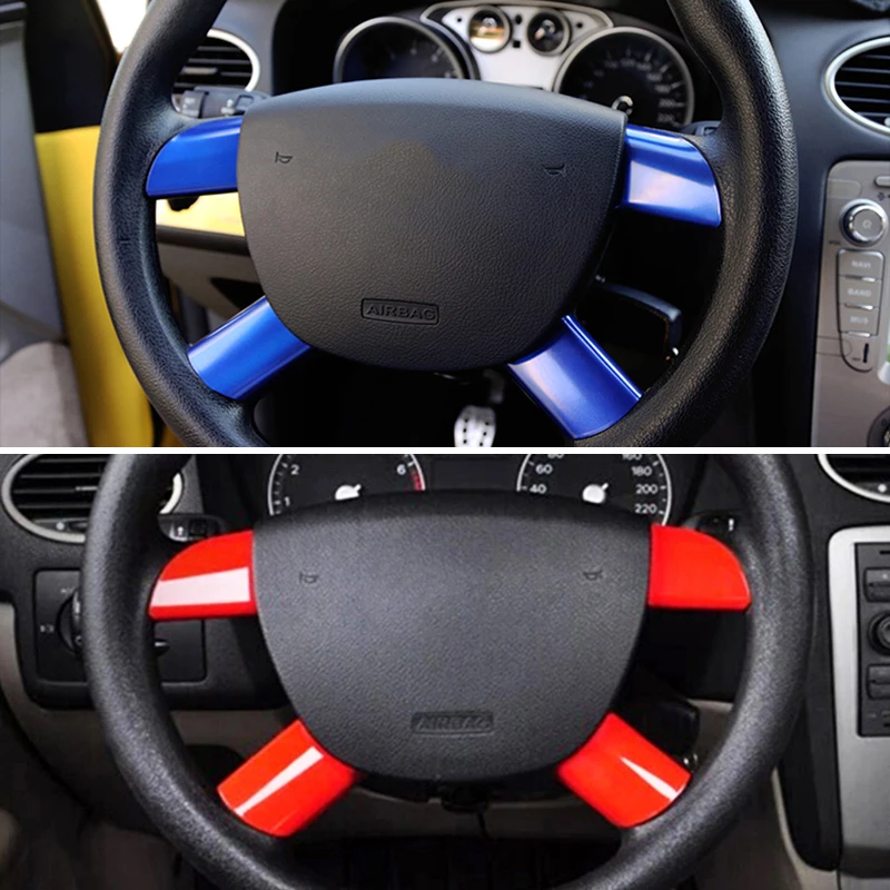 Чехол на руль для Ford Focus Mk2 хромированная панель 4 шт.|garnish|2007 ford focus steering wheelfocus mk2 chrome