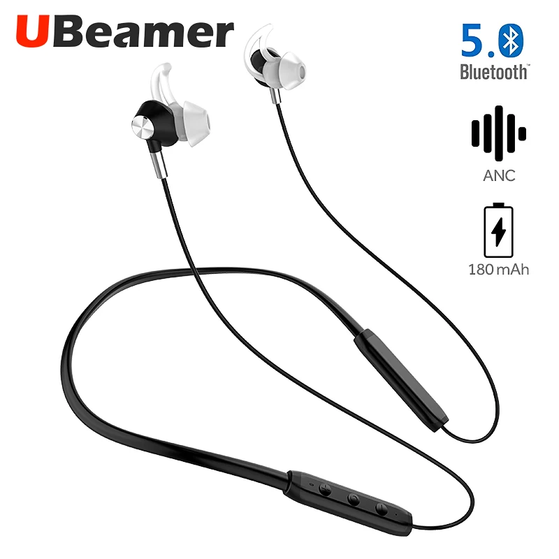 Ubeamer A1 наушники Bluetooth V5.0 с активным шумоподавлением 4D звук водонепроницаемый Встроенный аккумулятор 180 мАч микрофон для спорта