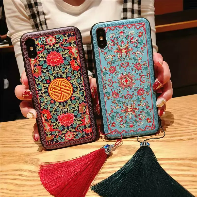 Чехол для Redmi 4x китайский традиционный чехол с вышивкой телефона Xiaomi note 5