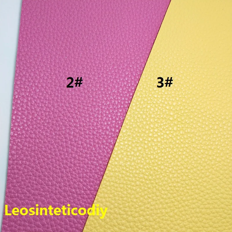 1PC 21X29CM Synthetic Letaher Cuero Sintetico Thick Lichi Grain PU Leather with Color Backing For Making Bows Accessories 8S40A | Дом и сад