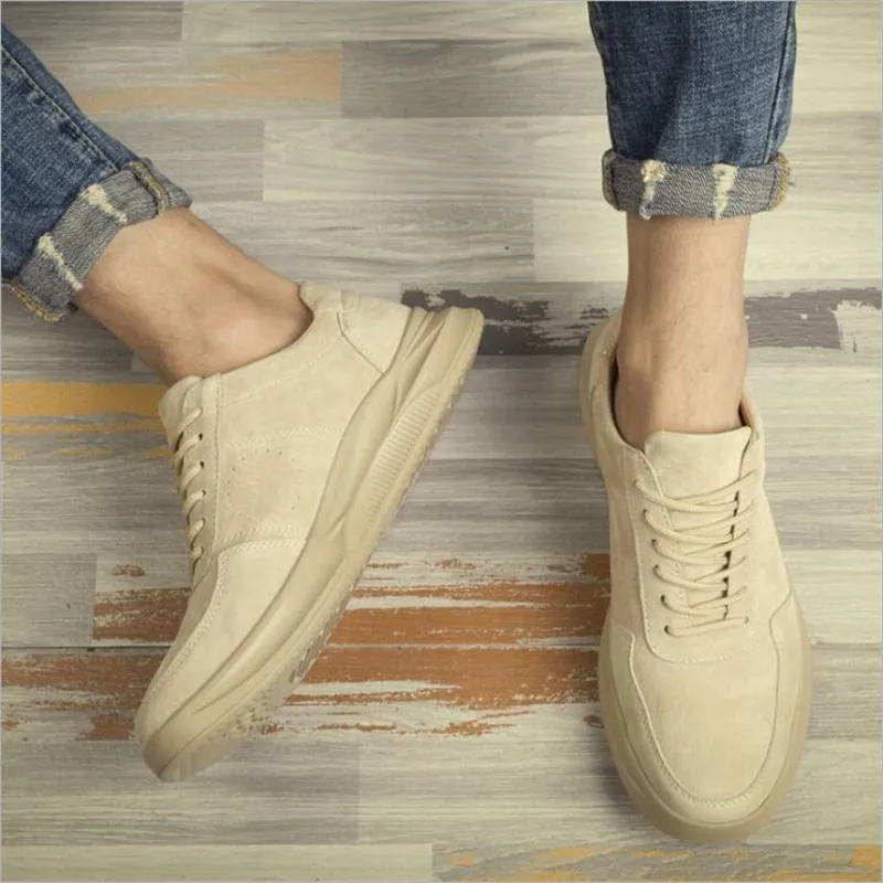 movechain Men's Fashion Clunky Sneakers Mens Casual Lace-Up Breathable Shoes Man Young Trendy Outdoor Flats Sizes EU 38-48 |