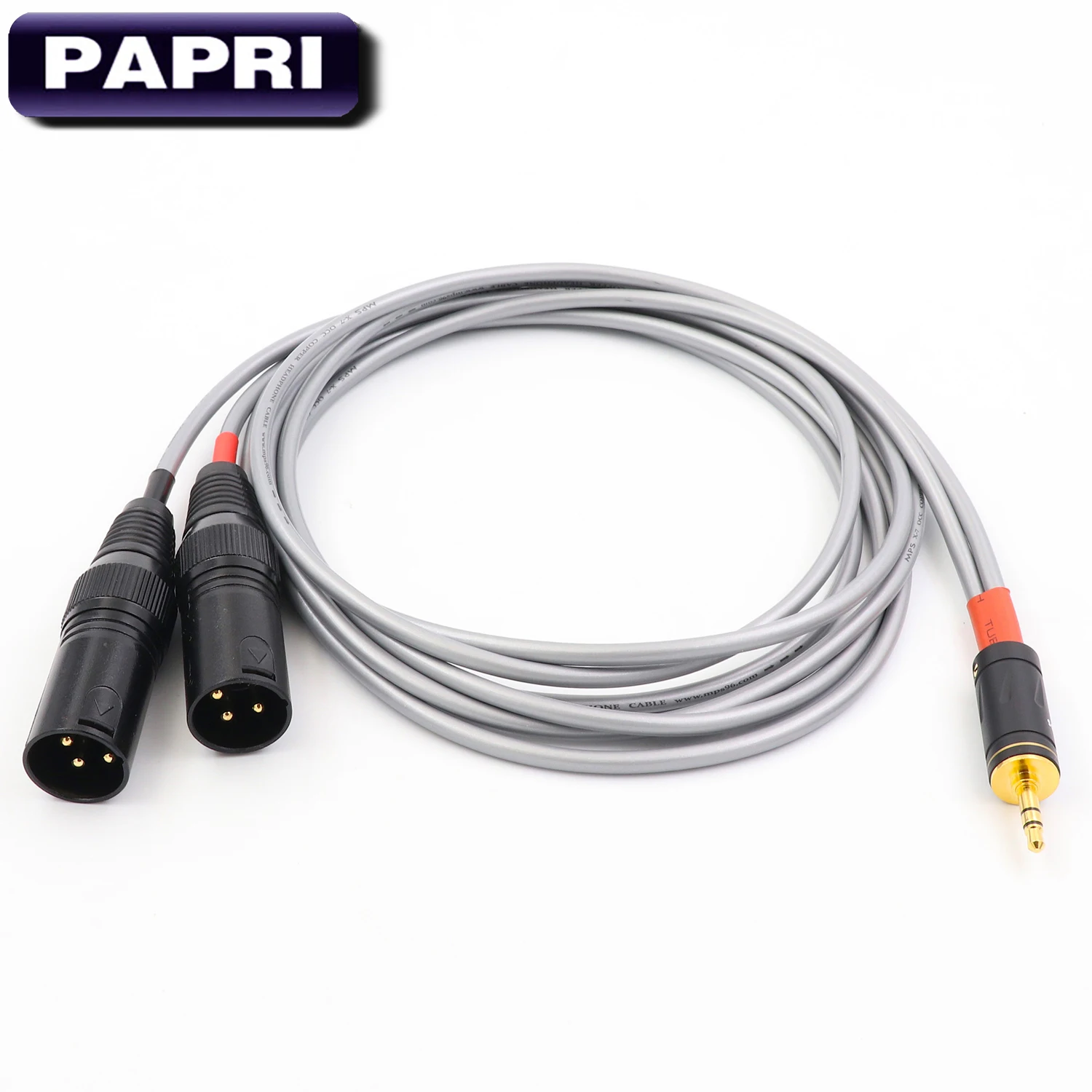 PAPRI MPS X 7 Hi Fi аудио кабель провод 99.9997% OCC 24 К позолоченный штекер 3 5 мм до разъемом XLR