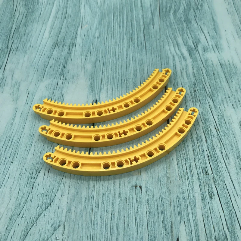 4 шт./лот кольцевая стойка Technic Gear Rack 1/4 Circle 11X11 строительные блоки детские игрушки