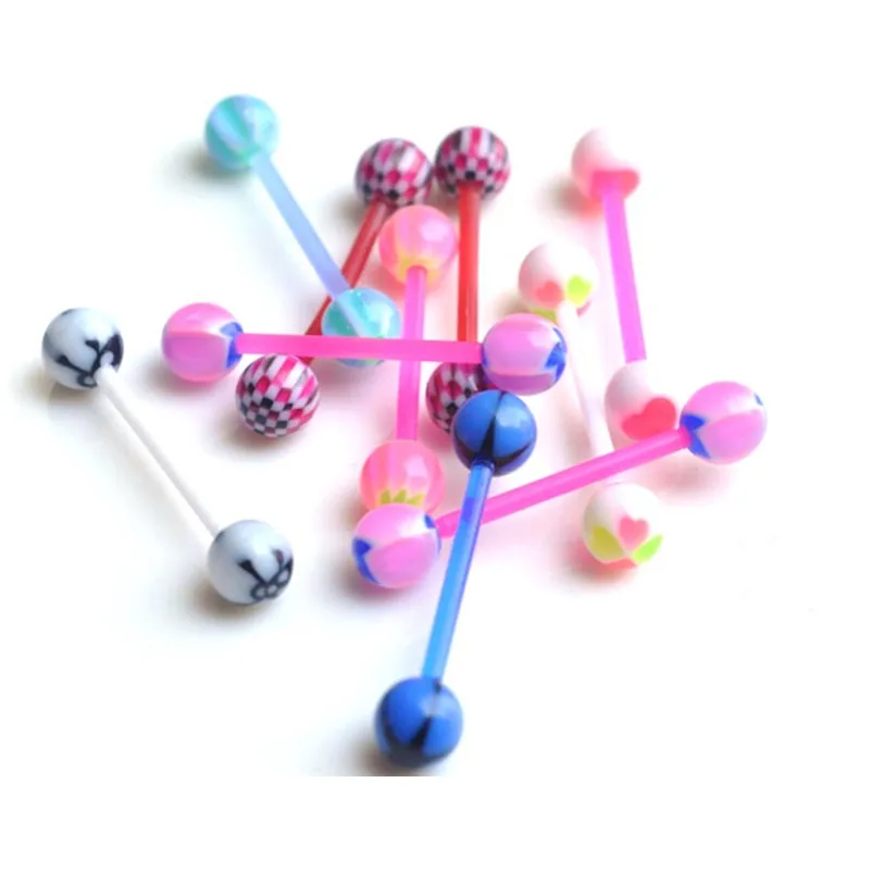 Украшения для пирсинга в виде акриловых шариков женщин 10 шт. |