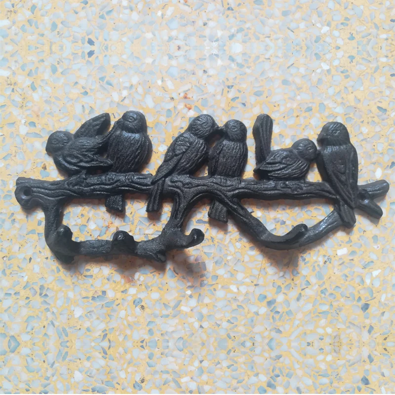 

Fashion vintage iron hook wall muons coat hook clothes hanging hook coat lovebird door hook decorative hook