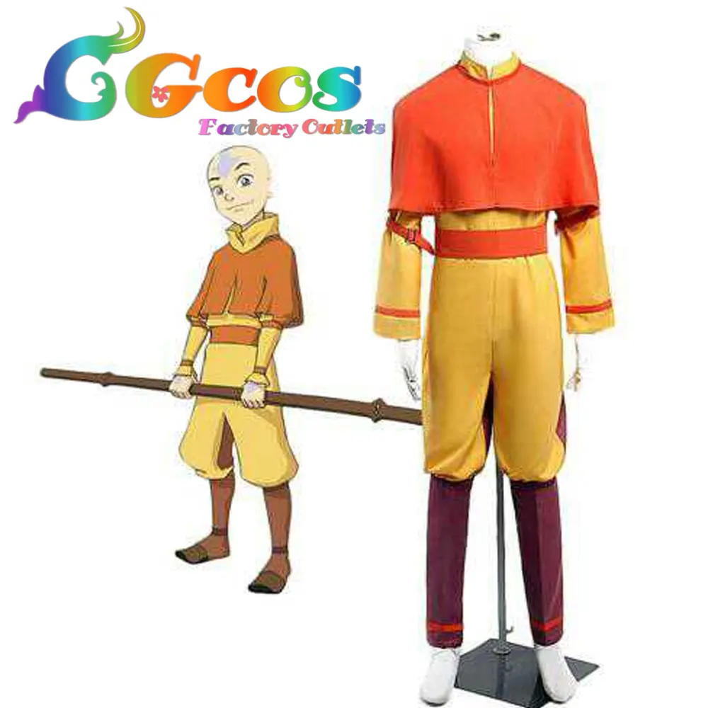 Бесплатная доставка Косплэй костюм Аватар &quotПовелитель стихий&quot Bumi Аанга новый