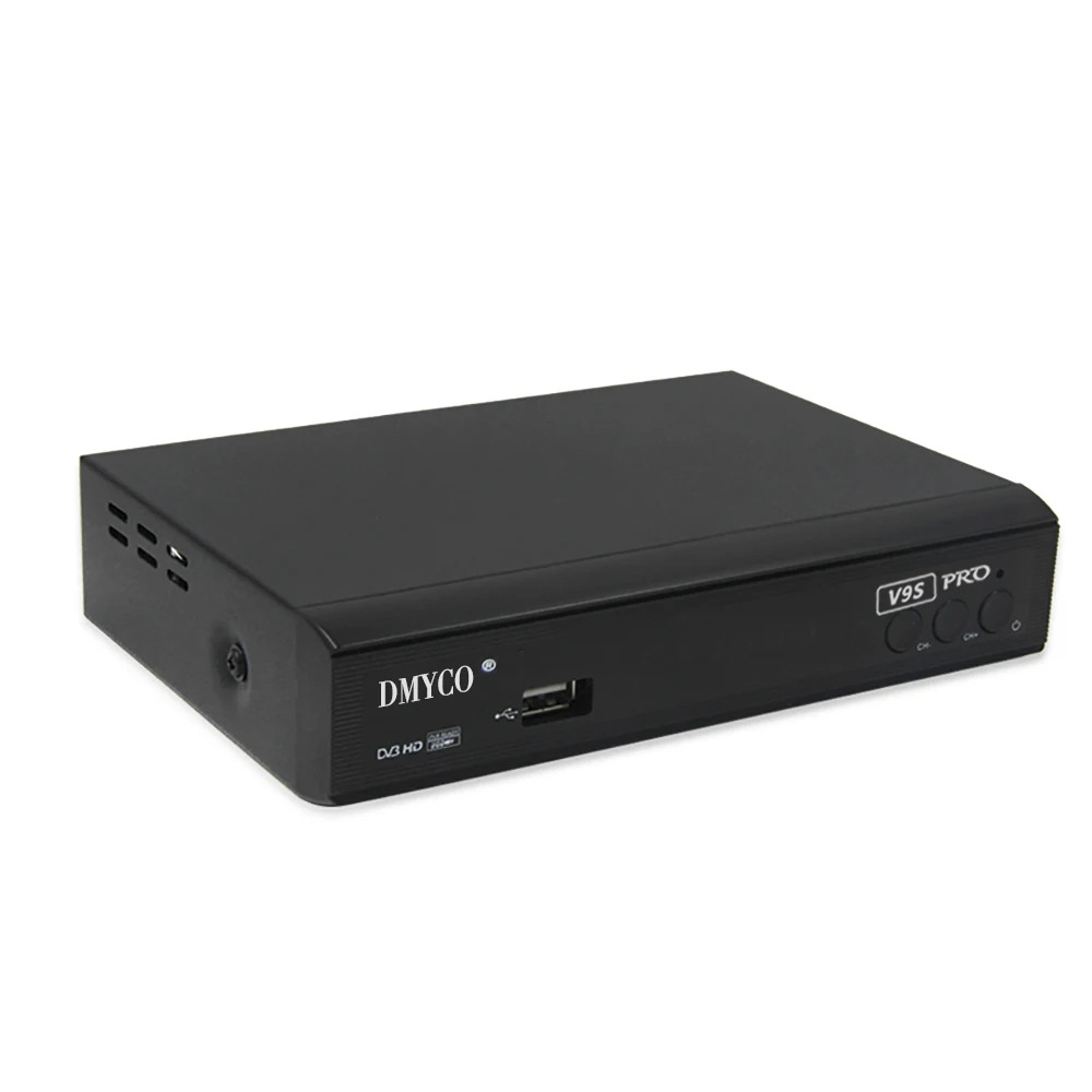 1 год Европа 7 кабелей сервер HD спутниковый ресивер DMYCO V9S Pro DVB S2 декодирование