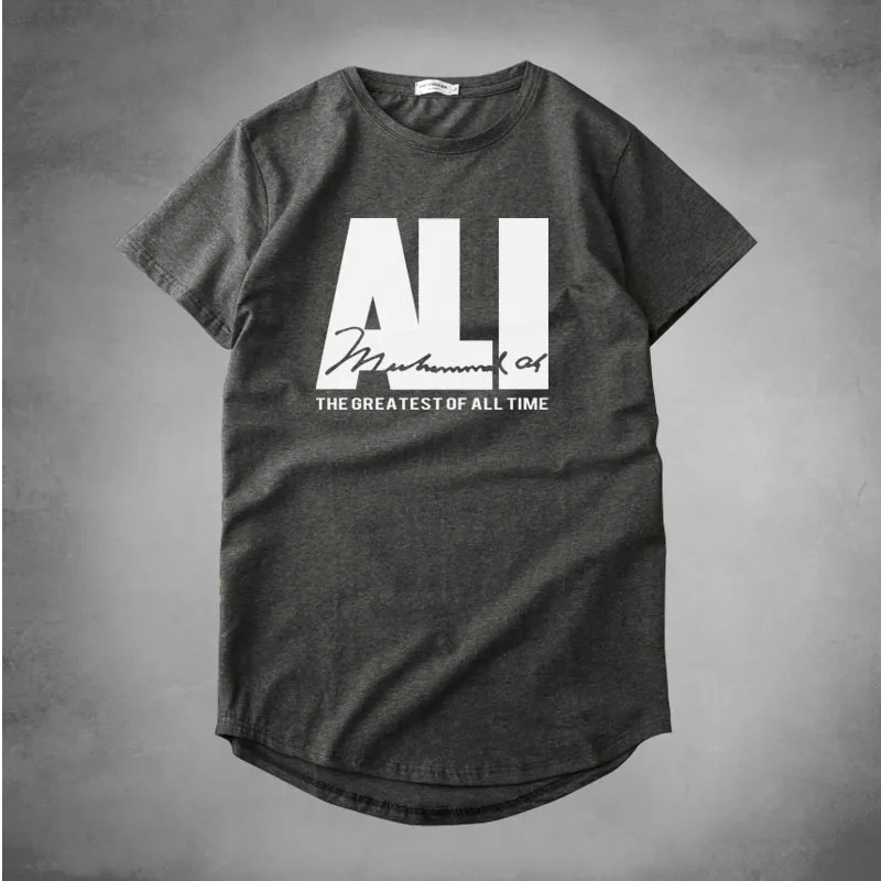 Мужские хлопковые футболки в стиле хип хоп с изогнутым краем официальная