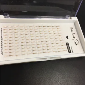 Ресницы Seashine 4D для наращивания, русский объем, мягкие кудри, 8-15 мм, синие фиолетовые коричневые розовые