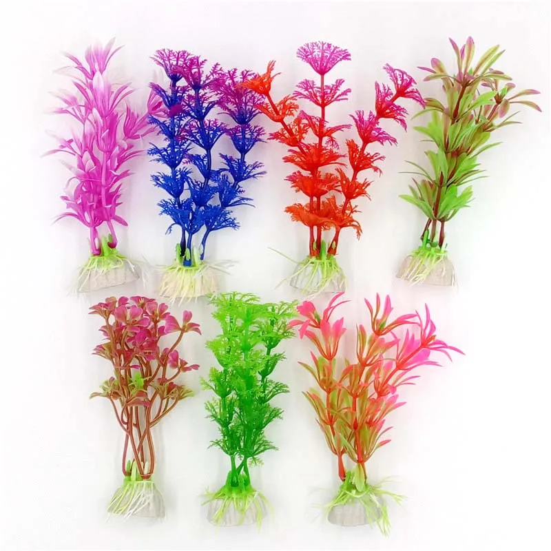 Подводный пластиковый керамический искусственный водное растение украшения