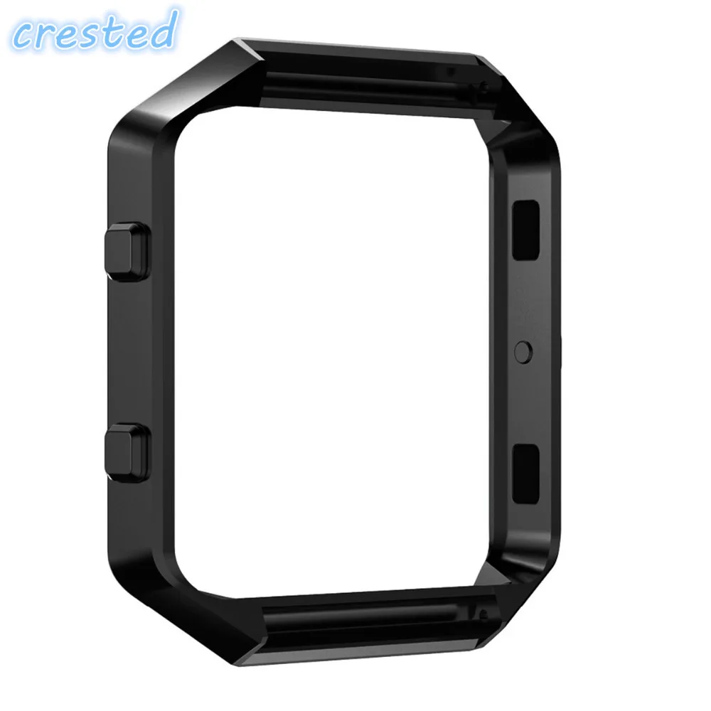Чехол с хохлатой рамкой для Fitbit Blaze, Сменный Чехол из нержавеющей стали для отслеживания активности, аксессуары для умных часов