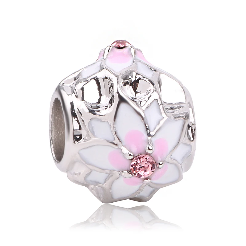 X038 Dodocharms оригинальная Сплетня Пингвин сестер камера ЛЮБОВЬ Бисера Кристалл эмалированная Подвеска для Pandora браслет браслеты DIY для женщин - Цвет: X038