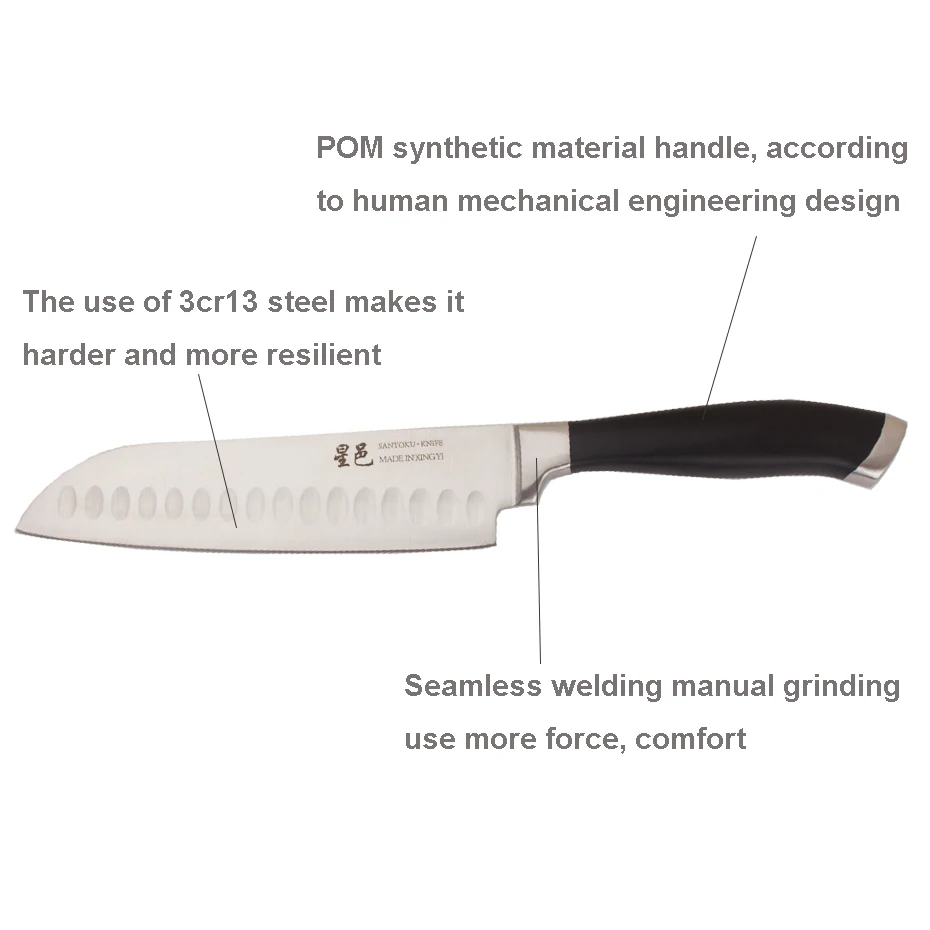 Kitchen Knife 7 inch Professional Chef Knives Japanese 7CR17 440C High Carbon Stainless Steel Meat Comfortable Handle | Дом и сад
