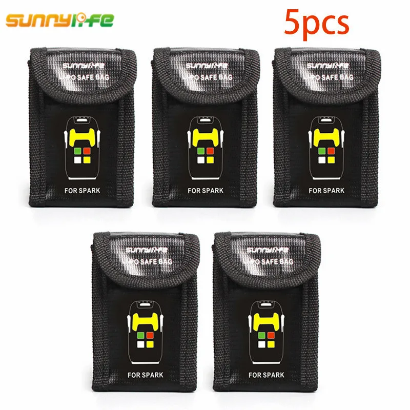 Sunnylife 5 шт. DJI Spark Drone Lipo батарея случае Explosionproof безопасный сумка для хранения