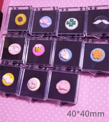 Размер 40 x40x20mm прозрачный пластиковый коробка дисплея для Для женщин Рак молочной