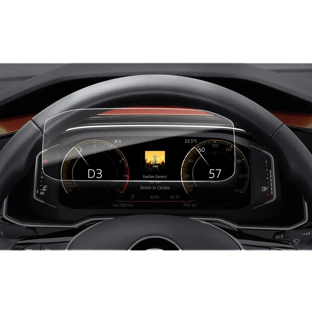 RUIYA экран протектор для Volkswagen vw T-Roc/Volkswagen vw Polo ЖК-экран приборной панели, 9H защитная пленка из закаленного стекла