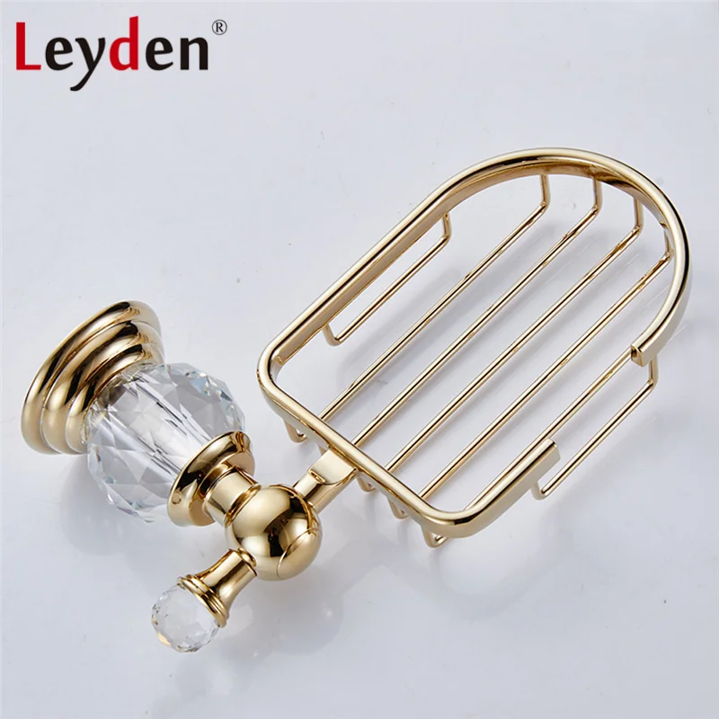 Роскошный хрустальный держатель для мыла Leyden корзина полированный Золотой