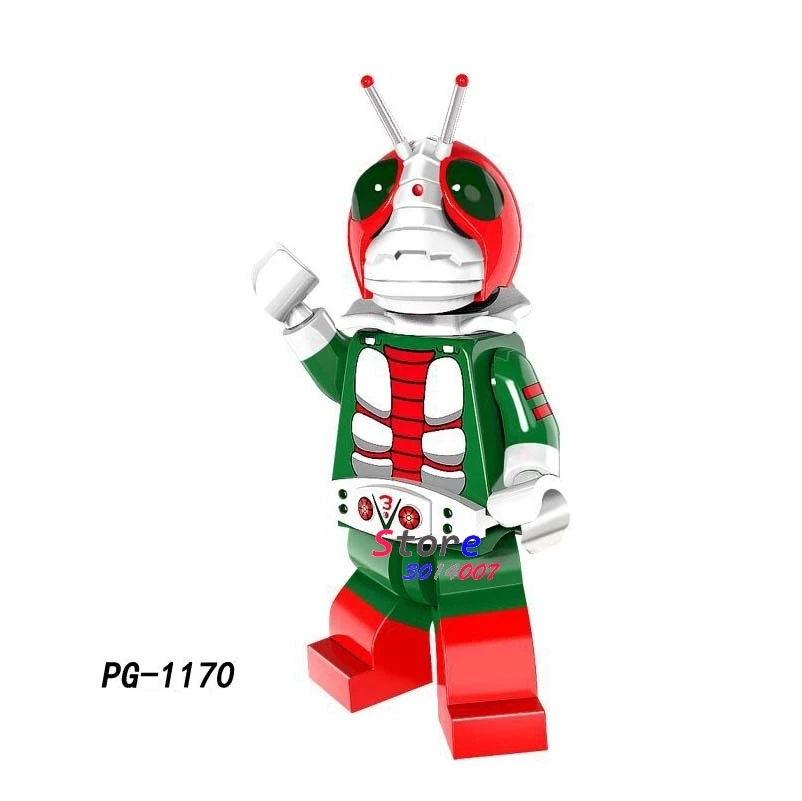 PG1170 Один мультфильм комикс инопланетянин Seiya Фильм Действие Афина ширю Ultraman Строительный Блок игрушка для детей - Цвет: PG1170