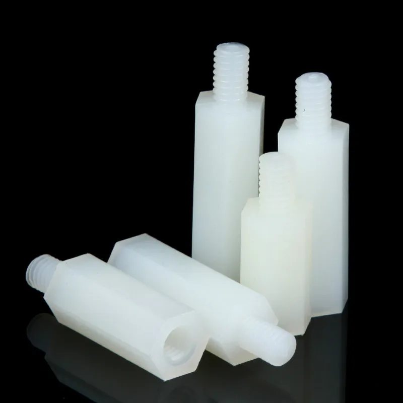 5PCS M3 M5 Hexagonal Nylon Column Single Head Isolation Spacer Plastic Support | Обустройство дома