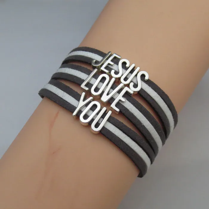 Модные браслеты Иисуса love you браслет с Иисусом ручной работы и для мужчин женщин