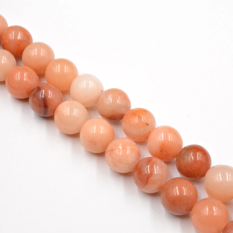 

Natural Stone Dark Pink Aventurine Beads Smoot Loose Beads for Jewelry Making Accessories DIY Free Shipping Strand 15" 4-12mm