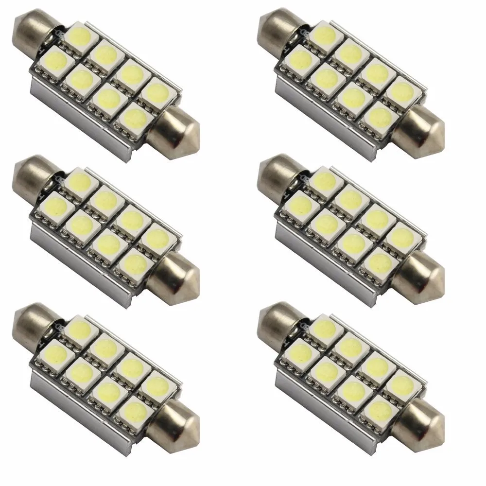 Новинка 4X Canbus 42 мм 8 светодиодный 5050 SMD автомобильный C5W купольный светильник|smd